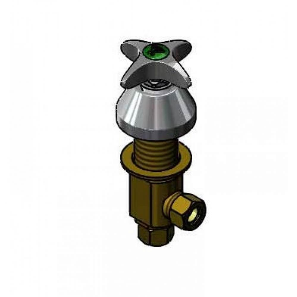 Concealed Valve: 1/2&apos;&apos;NPT Side Outlet, 4-Arm Handle