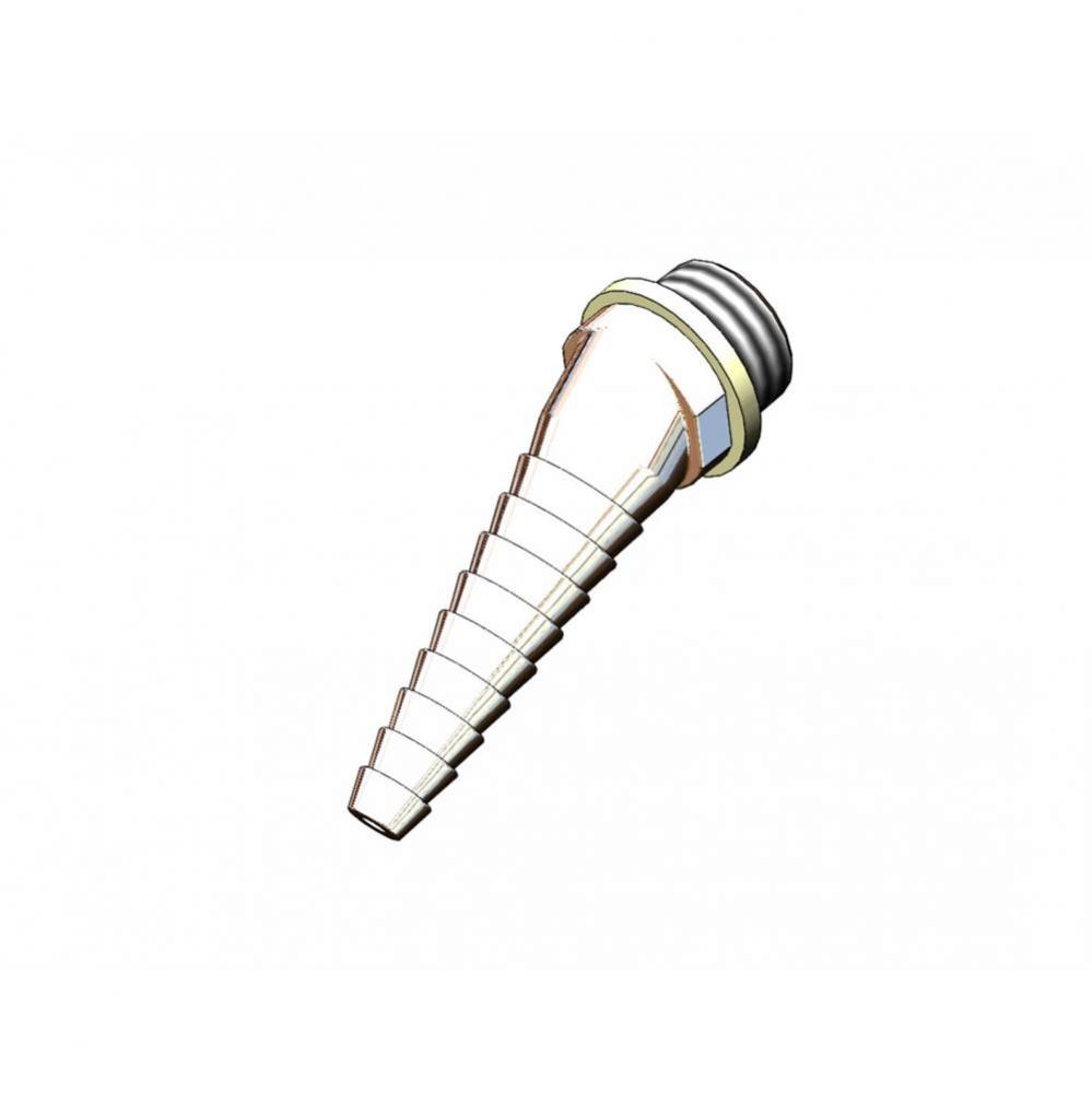 Lab Accessory: Angled Serrated Tip, 3/8&apos;&apos; NPT Male Inlet &amp; Washer