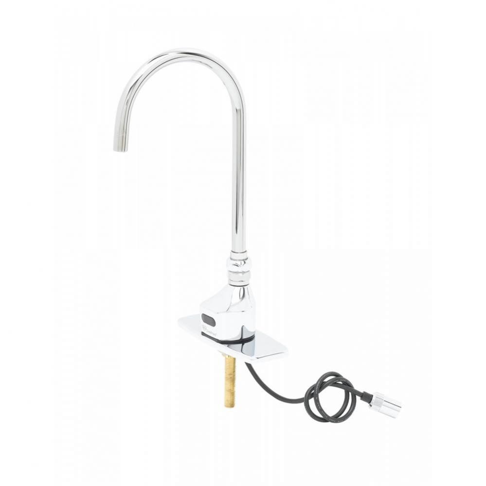 EC-3100-LN ChekPoint Electronic Faucet, XP Gooseneck, 1.5 gpm Flow Control, EC-TMV, and 4&apos;&ap