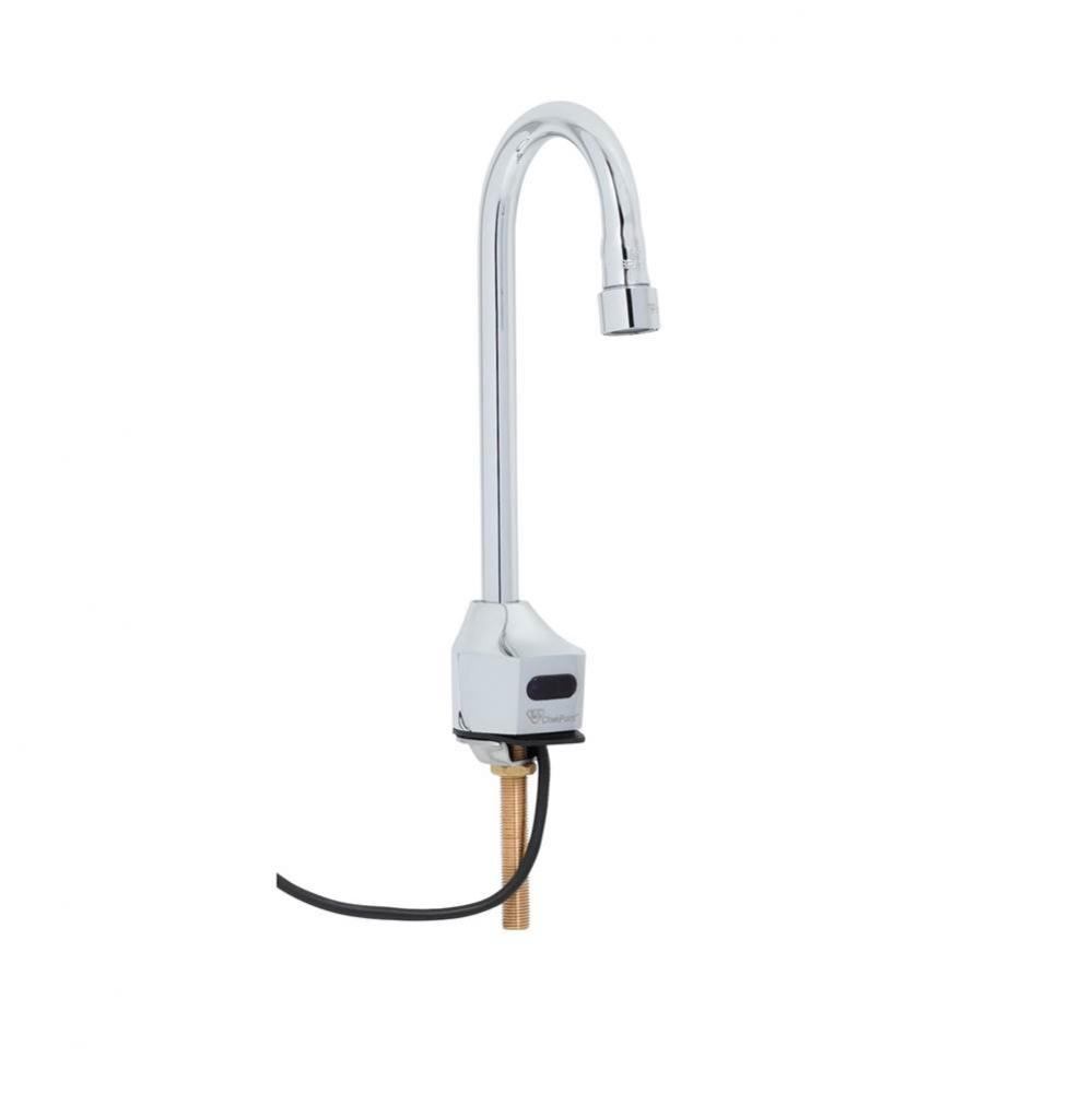 ChekPoint Electronic Faucet, Deck Mount Rigid Gooseneck (Less Mixing Valve)