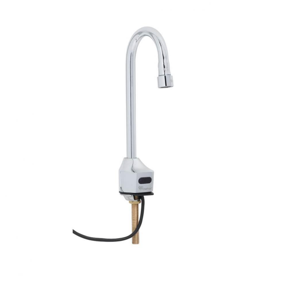 ChekPoint Electronic Faucet, Deck Mount Gooseneck, AC/DC Control Module, 1.5gpm VR Aerator