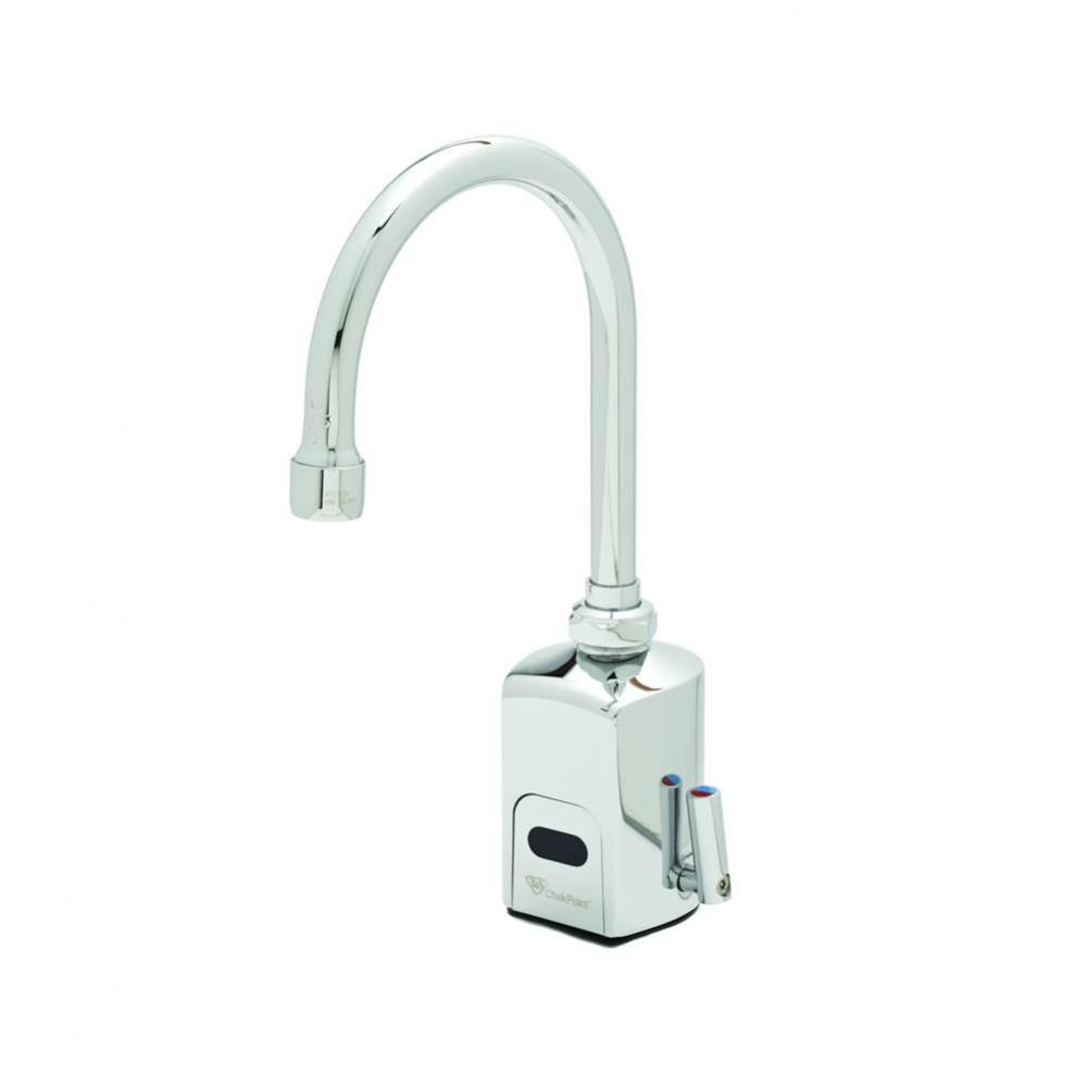 ChekPoint Above-Deck Electronics Faucet, Single Hole Deck Mount, Gooseneck, HydroGenerator