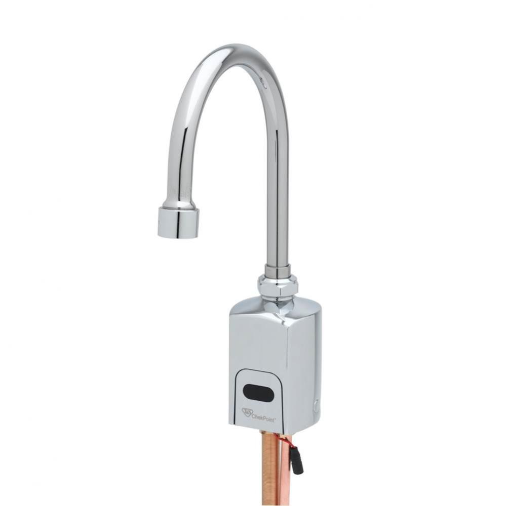 ChekPoint Above-Deck Electronic Faucet, Single Hole/Temp, Gooseneck, 0.5 GPM VR Outlet