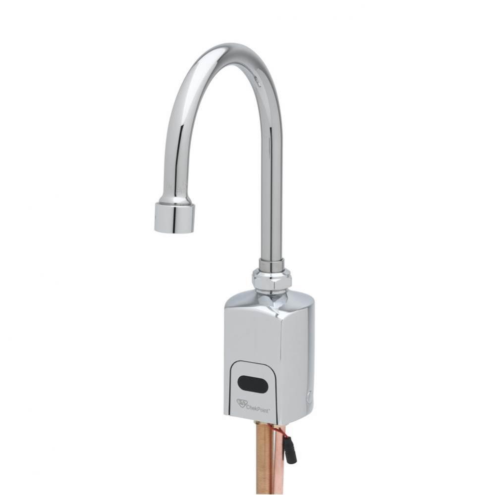 ChekPoint Above-Deck Electronic Faucet, Single Hole/Temp, Gooseneck, 0.5 GPM VR Outlet