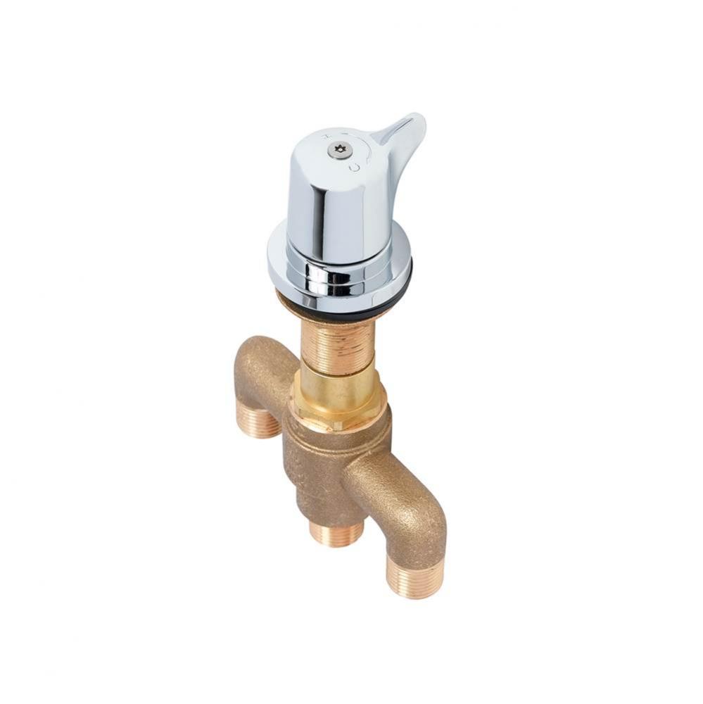 Above Deck Thermostatic Mixing Valve w/ 1/2&apos;&apos; NPSM Male Fittings (ASSE 1070 Certified)
