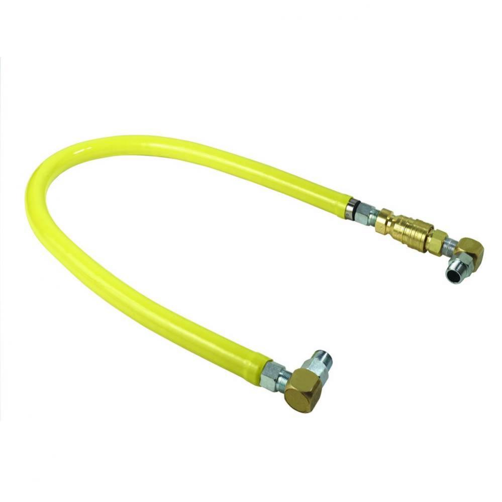 Gas Hose w/ Quick-Disconnect, 1/2&apos;&apos; NPT, 24&apos;&apos; Long, Includes SwiveLink Fitting