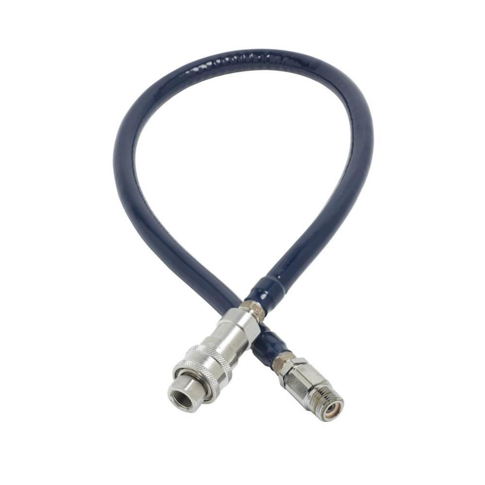 Water Hose, 1/2&apos;&apos; NPT x 48&apos;&apos; Long, Quick-Disconnect &amp; Vacuum Breaker