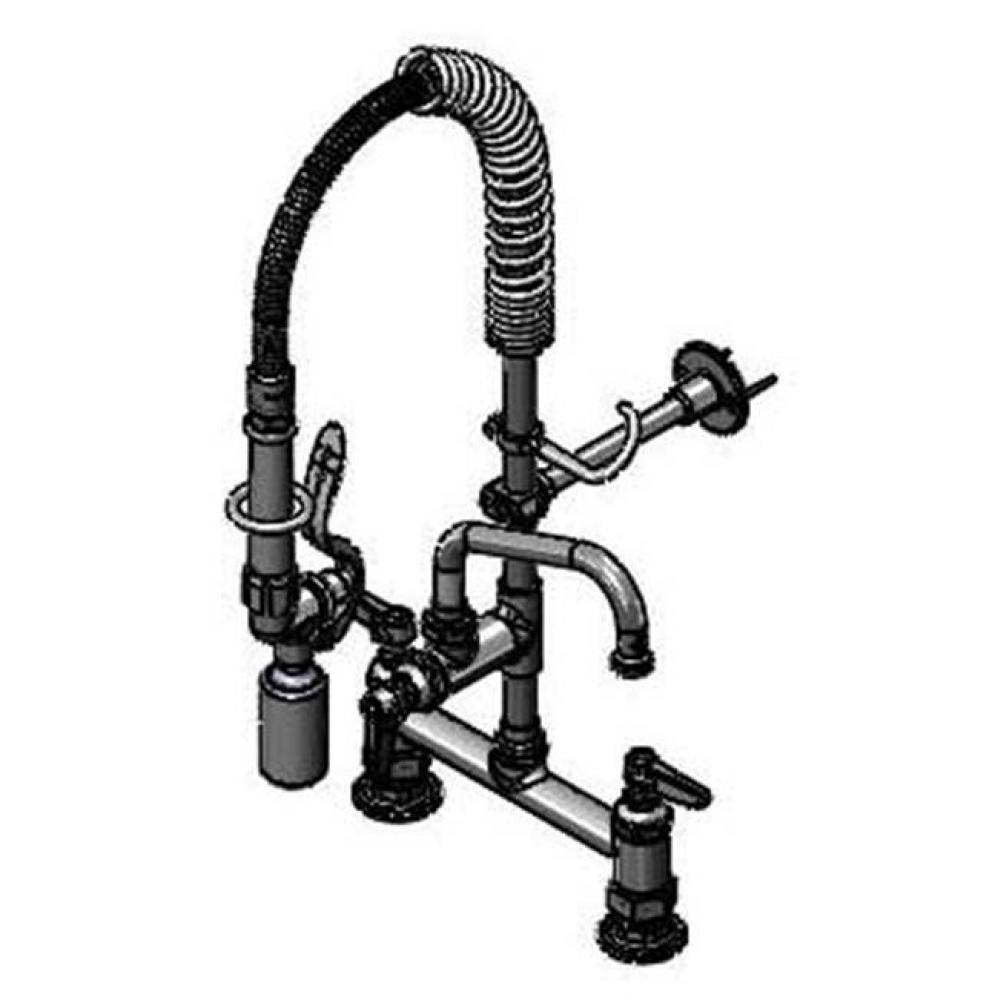 Mini-Pre-Rinse unit w/ B-0107-C, 6&apos;&apos; Swivel Nozzle, Lever Handles, Wall Bracket &apos;&a