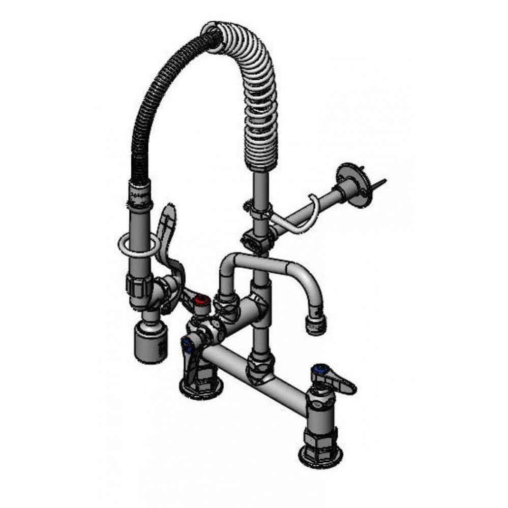 Mini-Pre-Rinse unit w/ B-0107-C, 6&apos;&apos; Swivel Nozzle, Lever Handles, Wall Bracket &apos;&a