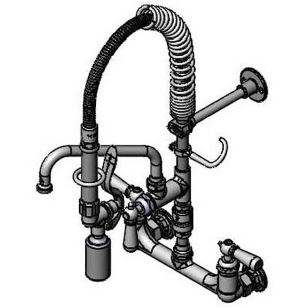 Mini-Pre-Rinse unit B-0133 w/ B-0107-C, 8&apos;&apos; Swivel Nozzle, B-0970-Fez Vb, &amp; Ceramas