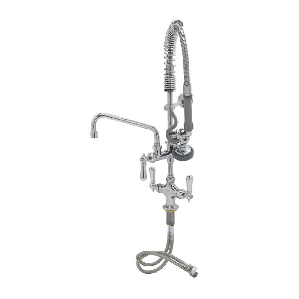 Mini-PRU: B-0113 Style Base Faucet w/ B-0107, 8&apos;&apos; Swing Nozzle, Ceramas, &amp; Club Hand