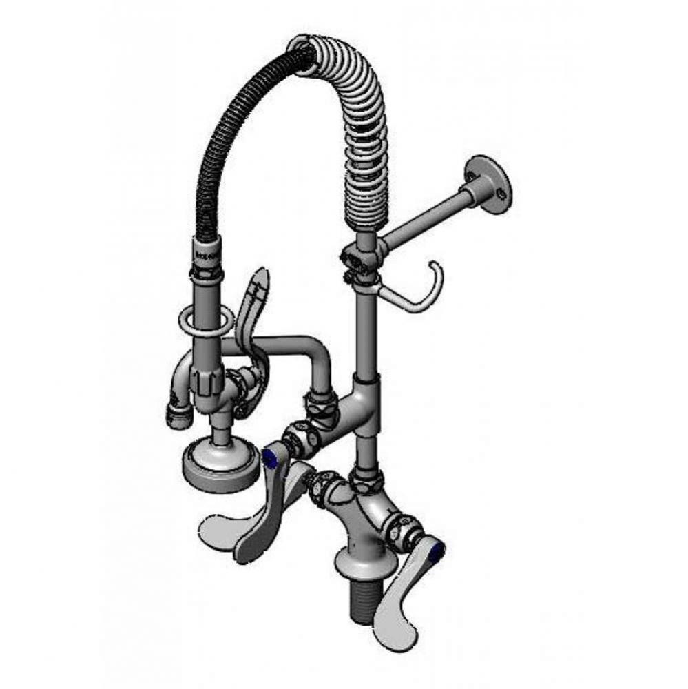 Mini-Pre-Rinse unit w/ B-0107, 6&apos;&apos; Swivel Nozzle, 4&apos;&apos; Handles &amp; Eternas