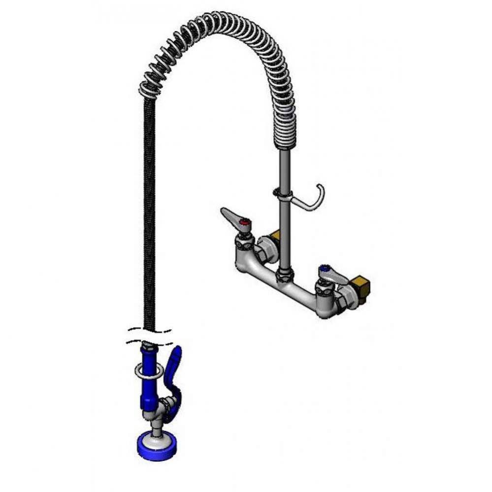 8&apos;&apos; c/c Wall Mount Faucet, B-0230-K, 12&apos;&apos; Riser, EB-0072-H Hose &amp; EB-0107