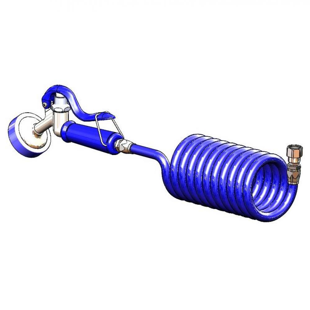 Pet Grooming: Aluminum Angled Spray Valve, Coiled Hose, 3/4-14UN Female Adapter