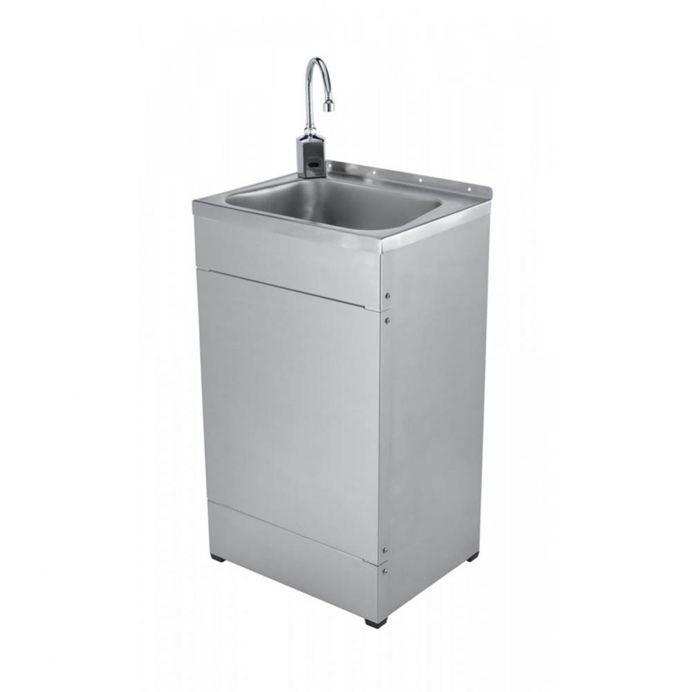 Portable Sink w/ Electronic Faucet EC-3130-ST-VF05 &amp; 5 Gallon Plastic Container