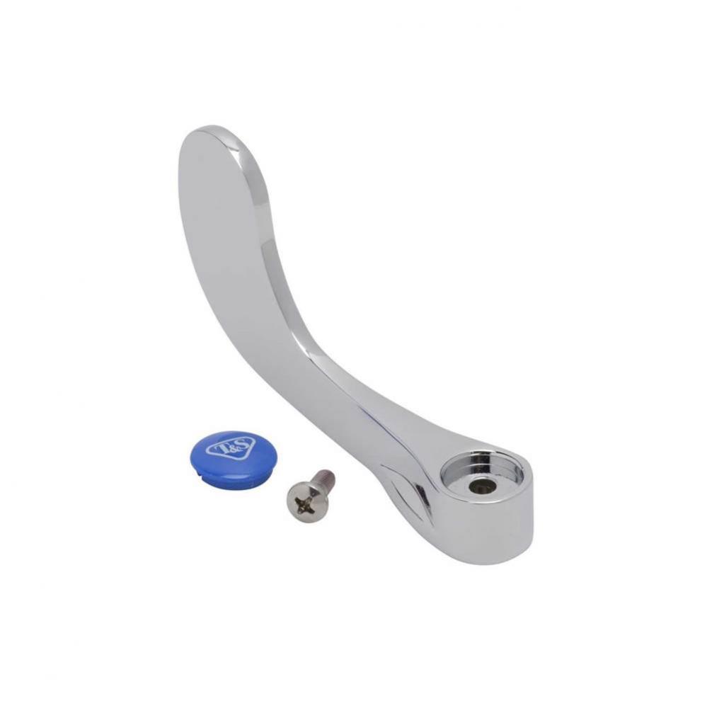 4&apos;&apos; Wrist-Action Handle w/ Anti-Microbial Coating and Cold Index (Blue) and Screw