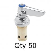 T&S Brass 002711-40M50 - Eterna Spindle Assembly, Spring Check, Left Hand, Cold, (Qty. 50)