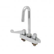 T&S Brass 5F-4CWX05 - Equip 4'' c/c Deck Mount Workboard Fct w/ 5-1/2'' Swivel Gooseneck, 4'&ap