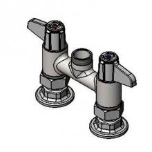 T&S Brass 5F-4DLX00 - Equip Base Faucet, 4'' Deck Mount, Swivel Outlet, Less Nozzle