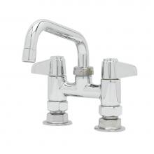 T&S Brass 5F-4DLX06 - Faucet, Deck Mount, 4'' Centers, 6'' Swing Nozzle