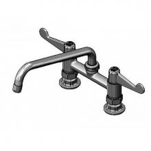 T&S Brass 5F-6DWX10 - equip 6'' Deck Mount Faucet, 10'' Swing Nozzle, 4'' Wrist-Action Han