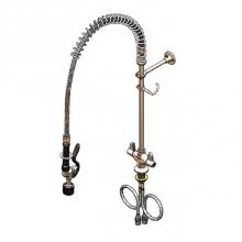 T&S Brass 5PR-2S00-C - Pre-Rinse Unit, Single Hole, Dual Temp, 5SV-C Low-Flow Spray Valve EQUIP