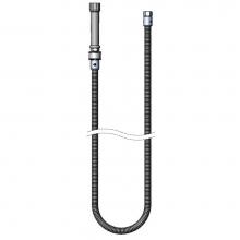 T&S Brass B-0068-H-SWV - 68'' SS Flexible Hose w/ Gray Handle & PRSV Swivel