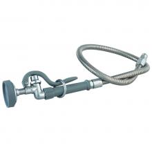 T&S Brass B-0100 - Spray Valve (B-0107) with 44'' Flexible Stainless Steel Hose (B-0044-H)