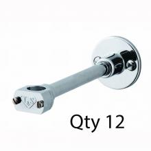 T&S Brass B-0109-01M - Wall Bracket, 6'' Wall Bracket Assembly with Mounting Hardware (Qty. 12)