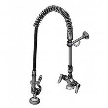 T&S Brass B-0113-079X-V-B - EasyInstall Pre-Rinse: Spring Action, Single Hole Base, Flex Lines, VB, 079X 10'' Riser