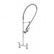 T&S Brass B-0123-B9 - EasyInstall Pre-Rinse, Spring Action, Deck Mount Base, 8'' Centers, 9'' Wall B