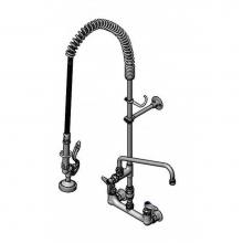 T&S Brass B-0133-12-CRVBE - Pre-Rinse, 8''c/c Wall Mount, Add-On Faucet,B-0230-K, B-0107, Vacuum Breaker, Ceramas