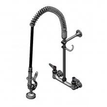T&S Brass B-0133-B-16R - EasyInstall Pre-Rinse, Spring Action, Wall Mount Base, 8'' Centers, Wall Bracket, 16&apo