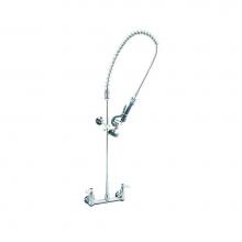 T&S Brass B-0133-B-SWV-M - EasyInstall Pre-Rinse, Spring Action, 8'' Wall Mount Base, Wall Bracket, & Swivel (Q