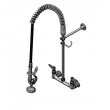 T&S Brass B-0133-B9 - EasyInstall Pre-Rinse, Spring Action, Wall Mount Base, 8'' Centers, 9'' Wall B