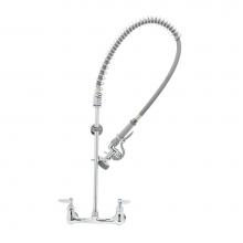 T&S Brass B-0133-BR - EasyInstall Pre-Rinse, Spring Action, 8'' Wall Mount Base, 44'' PVC Hose, B-01