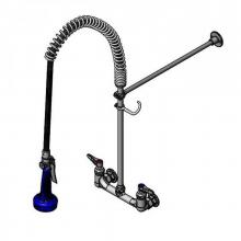 T&S Brass B-0133-CR-B08CX - Pre-Rinse Unit: 8'' c/c Wall Mount, 1/2''NPT Female Inlets, B-0108-C, B-0109-0