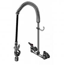 T&S Brass B-0133-CR-C - EasyInstall Pre-Rinse, Spring Action, Cerama Cartridges, Wall Mount, Low-Flow Spray Valve