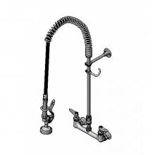 T&S Brass B-0133-CR-V-BE - Pre-Rinse, 8''c/c Wall Mount, Vacuum Breaker, B-0230-K, B-0107, 44'' Flex Hose