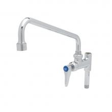 T&S Brass B-0156-VF22 - Add-On Faucet w/ 12'' Swing Nozzle, Vandal Resistant Aerator & Lever Handle