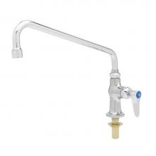 T&S Brass B-0205-CR - Single Pantry Faucet, Single Hole Base, Deck Mount, Cerama Cartridge, 18'' Swing Nozzle