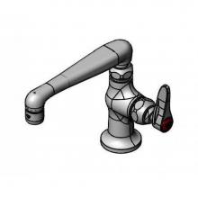 T&S Brass B-0208-HW - Single Pantry Faucet, Single Hole, Deck Mount, Eterna, 6'' Cast Spout w/ 2.2 GPM, Red In