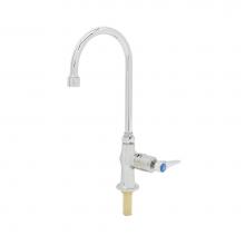 T&S Brass B-0305-03 - Single Temp Faucet, Deck Mount, Swivel/Rigid GN, VR Screw/Aerator, Anti-Rotation, Metering Cartrid