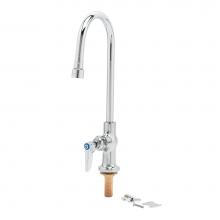 T&S Brass B-0305-VR - Single Pantry Faucet, Swivel/Rigid Gooseneck, VR Aerator/Handle, Anti-Rotation Pins