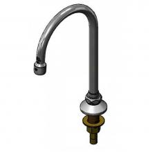 T&S Brass B-0521 - Rigid/Swivel Gooseneck, Deck Mount, 5 3/4'' Gooseneck w/ 2.2 GPM Aerator