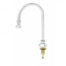 T&S Brass B-0522 - Rigid/Swivel Gooseneck, Deck Mount, Rosespray Outlet, 2.2 GPM