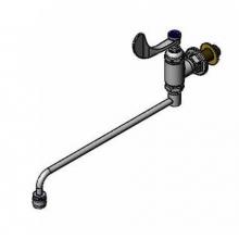 T&S Brass B-0578-01 - Range Faucet, Wall Mount, 13'' Nozzle w/ Aerator, 4'' Wrist Handle, 1/2'&