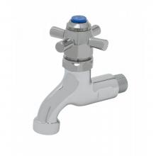 T&S Brass B-0708 - Sill Faucet, Self-Closing, 1/2'' NPT Male Inlet, 3-7/8'' Wall to Center of Spo