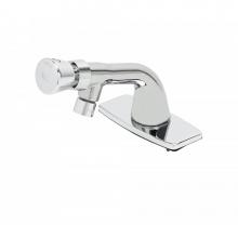 T&S Brass B-0805-VR-VF05 - Metering Faucet, Single Temp, Push-Button Cap, VR Deckplate, VR 0.5 GPM Non-Aerated Spray