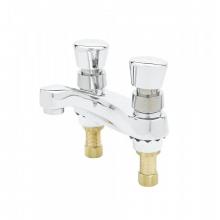 T&S Brass B-0831-02VR - Metering Faucet, Deck Mount, 4'' Centers, 0.5 GPM VR Outlet Device, Push Buttons